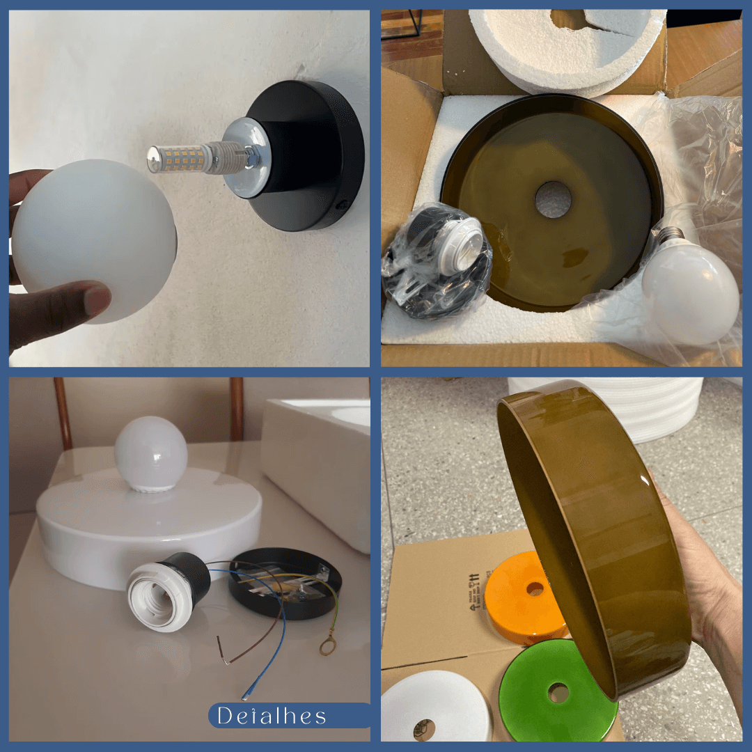 Arandela Vidro Design Moderno