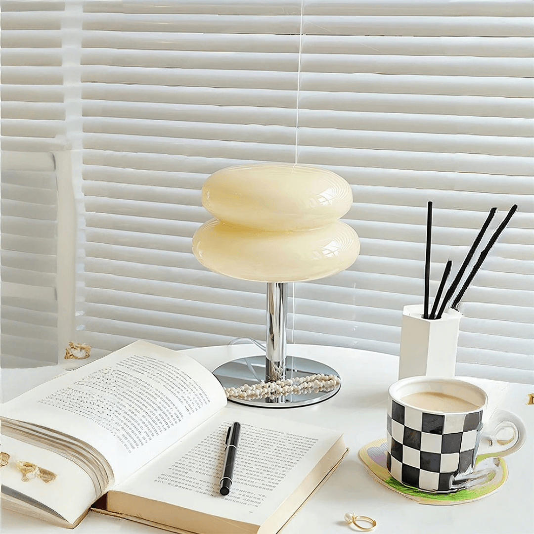 Luminária de Mesa Macaron em Vidro
