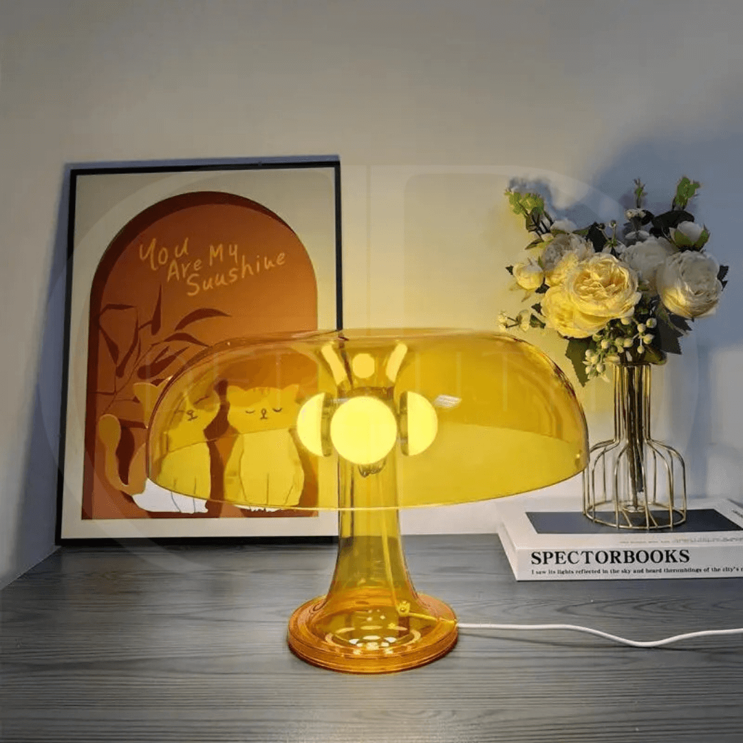 Luminária de Mesa LED Minimalista Cogumelo