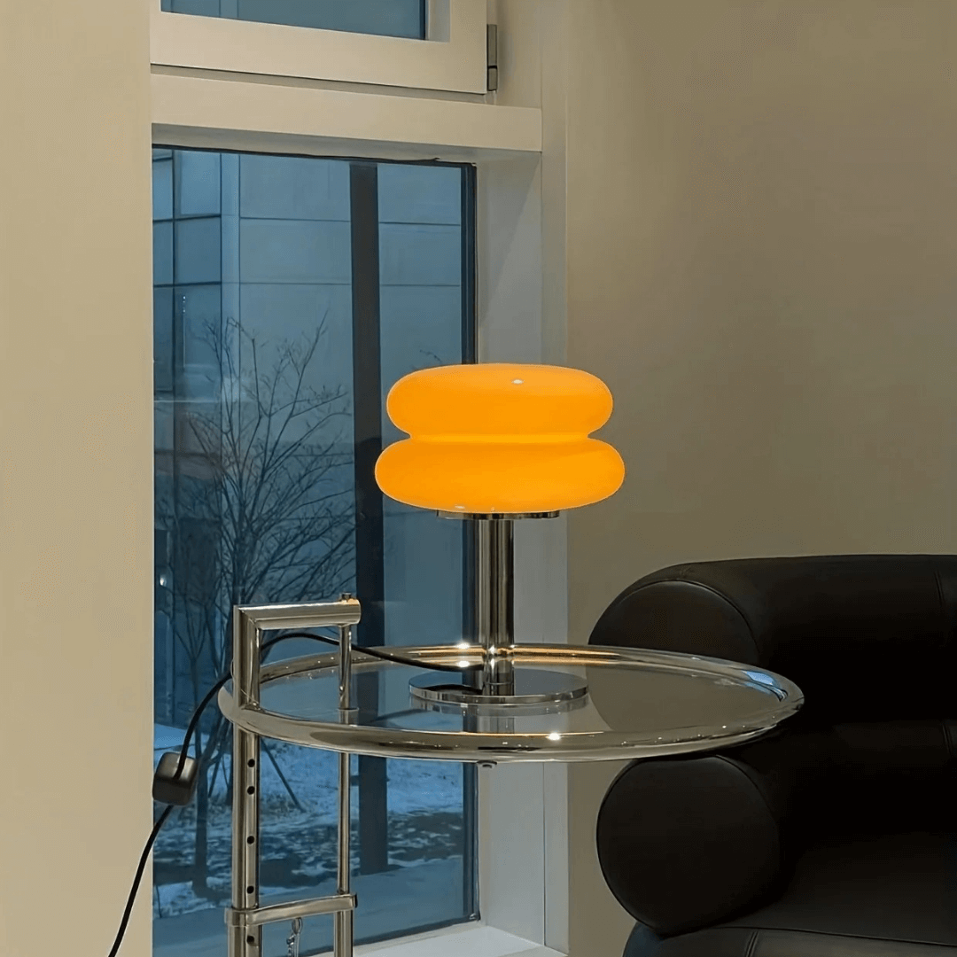 Luminária de Mesa Macaron em Vidro