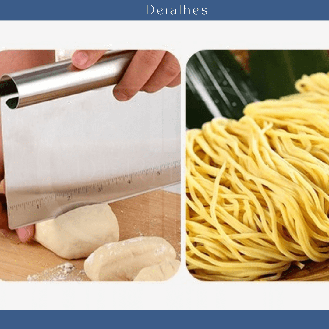 Cortador de Massa em Aço Inox - Cores Diversas