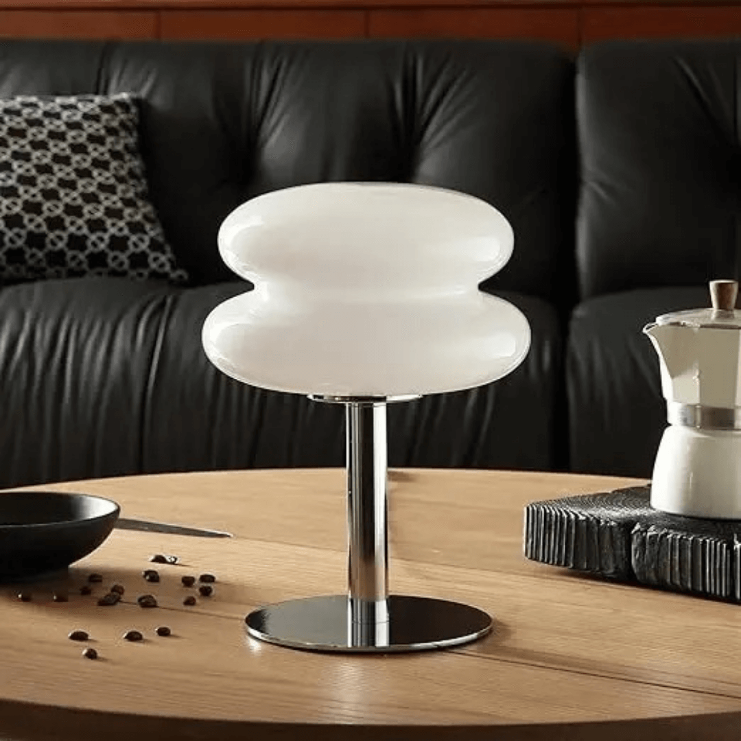 Luminária de Mesa Macaron em Vidro