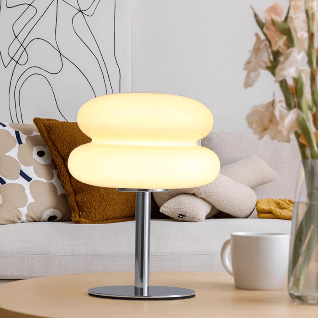 Luminária de Mesa Macaron em Vidro