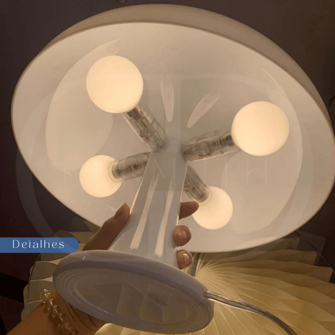 Luminária de Mesa LED Minimalista Cogumelo