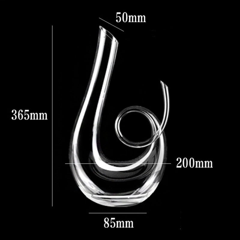 Decanter De Vinho Swan – Design Espiral Criativo Dermuth Decorações