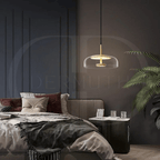 Luminária Pendente  em LED com Cúpula de Vidro