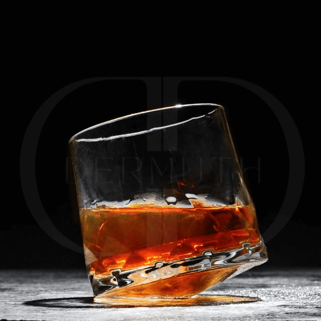 Copos Giratórios de Vidro para Whisky – Design Clássico com Efeito Spinning
