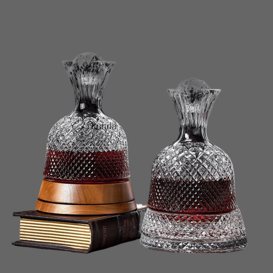 Decanter de Vinho - Cristal com Base Giratória