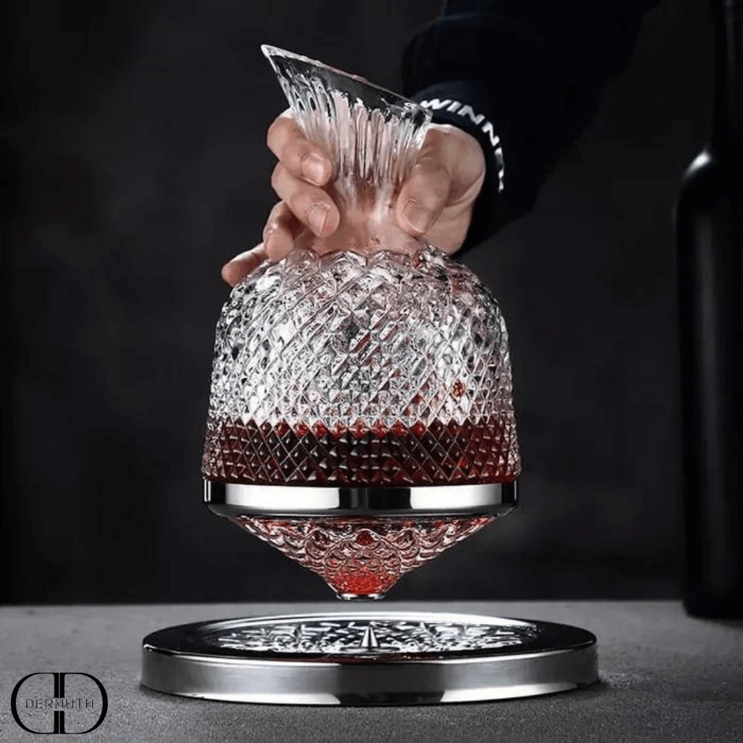 Decantador de Vinho Rotativo 360° em Cristal