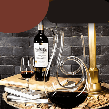 Decanter De Vinho Swan – Design Espiral Criativo Dermuth Decorações