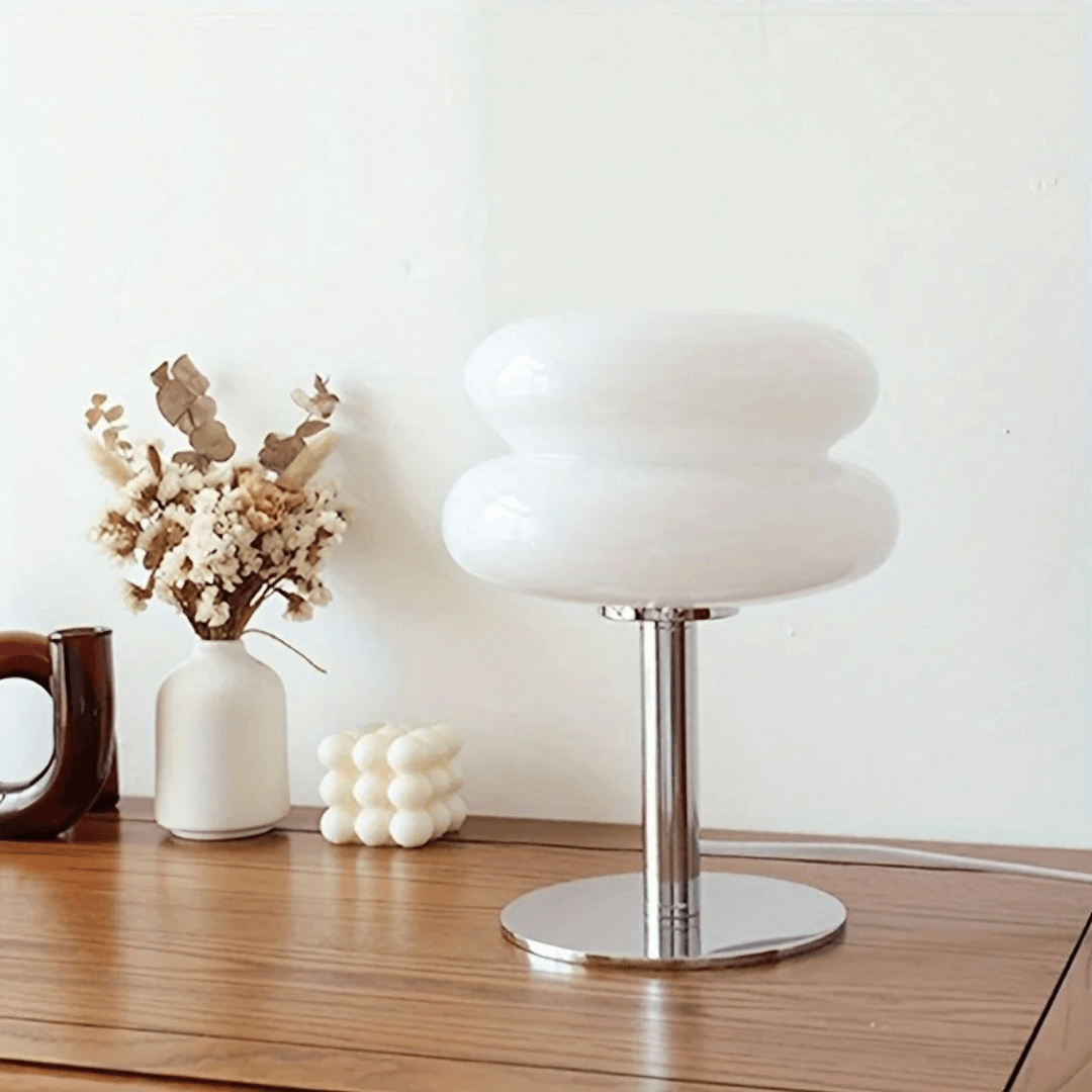 Luminária de Mesa Macaron em Vidro