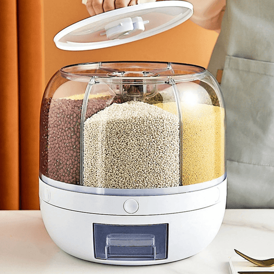 Dispenser Giratório 360º para Cereais e Grãos