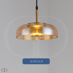 Luminária Pendente  em LED com Cúpula de Vidro