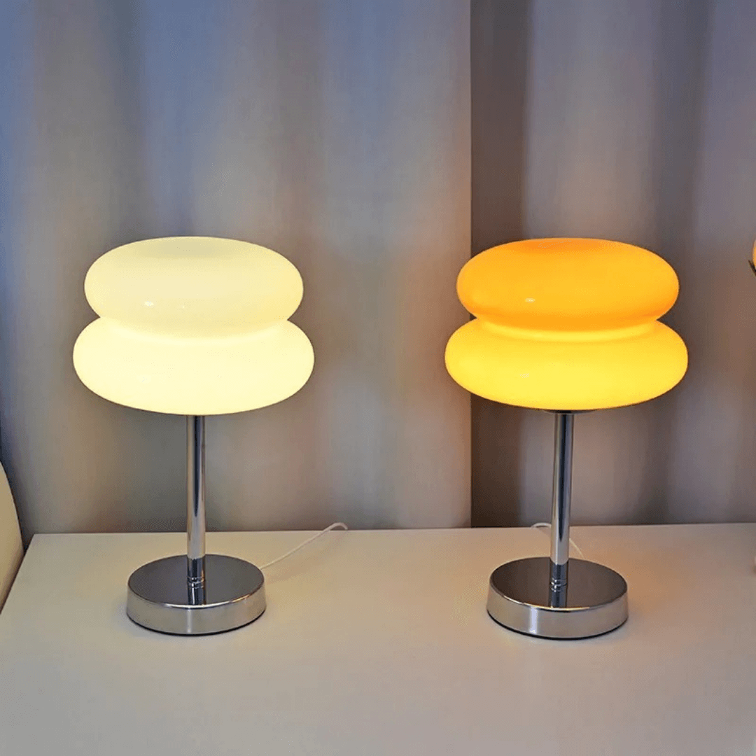 Luminária de Mesa Macaron em Vidro