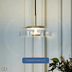 Luminária Pendente  em LED com Cúpula de Vidro