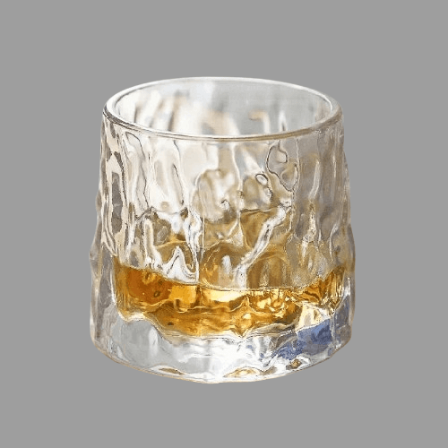 Copos Giratórios de Vidro para Whisky – Design Clássico com Efeito Spinning