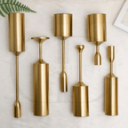 Castiçal de Metal Dourado – Roma