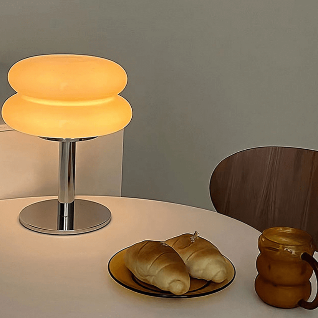 Luminária de Mesa Macaron em Vidro