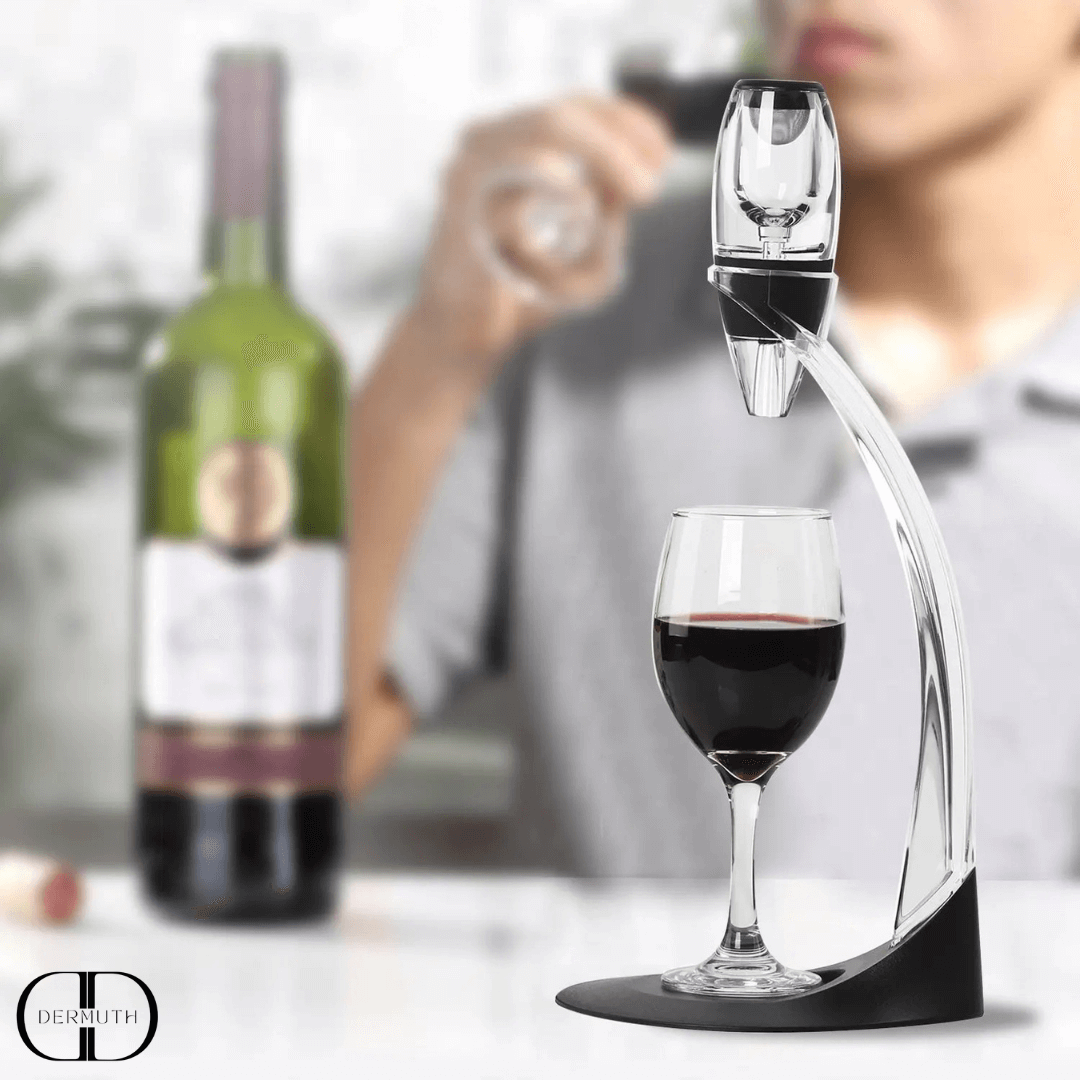 Aerador e Decantador de Vinho com Filtro e Suporte