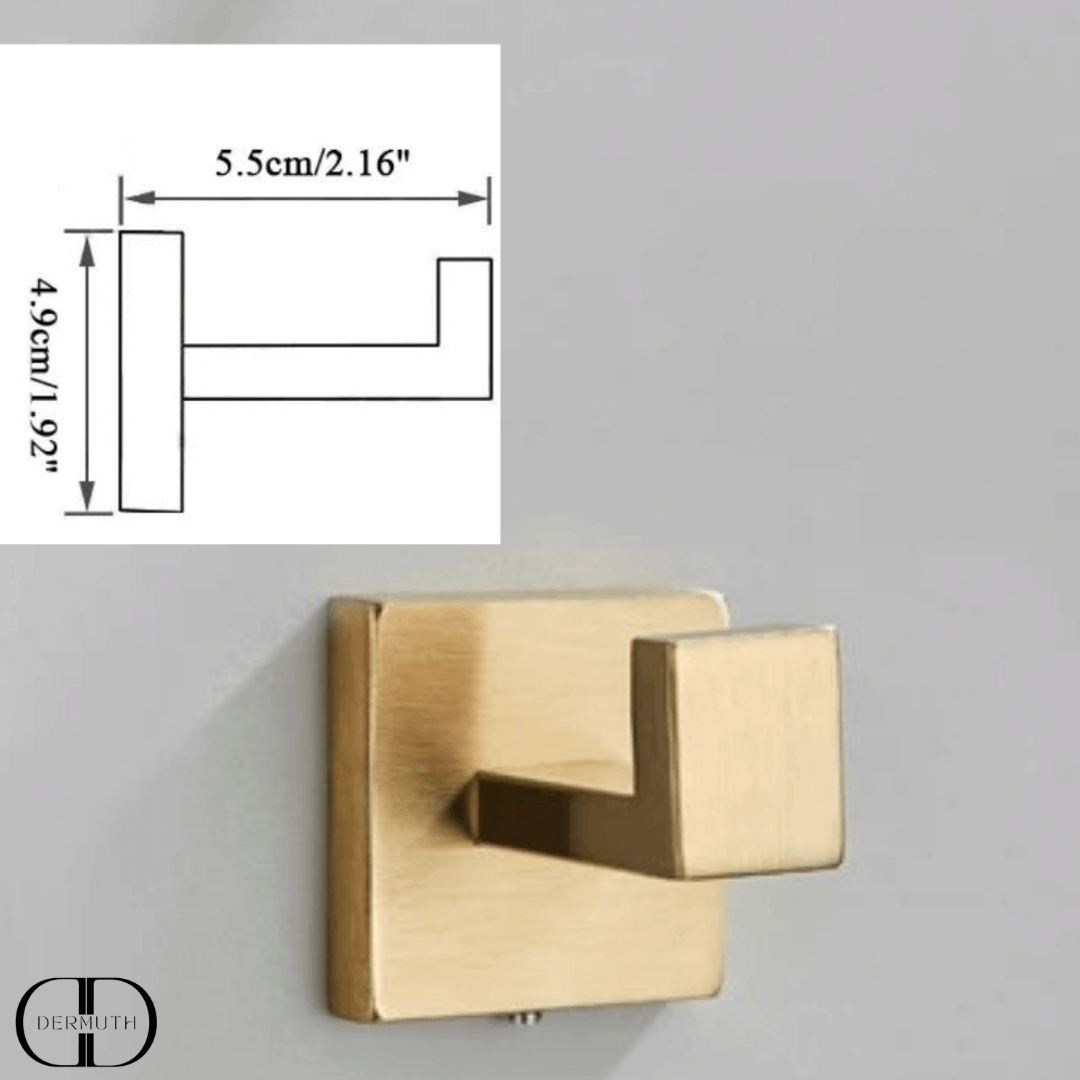 Conjunto de Acessórios Dourados para Banheiro