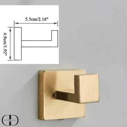 Conjunto de Acessórios Dourados para Banheiro