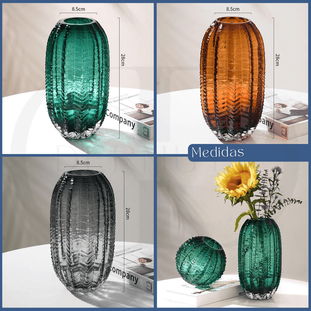 Vaso Decorativo Cristal - Modelo Cacto