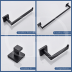 Kit de Acessórios para Banheiro em Aço Inox