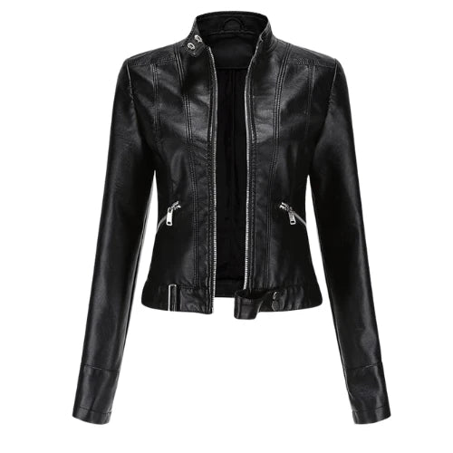 Jaqueta Feminina de Couro Itália - Design Elegante e Atemporal