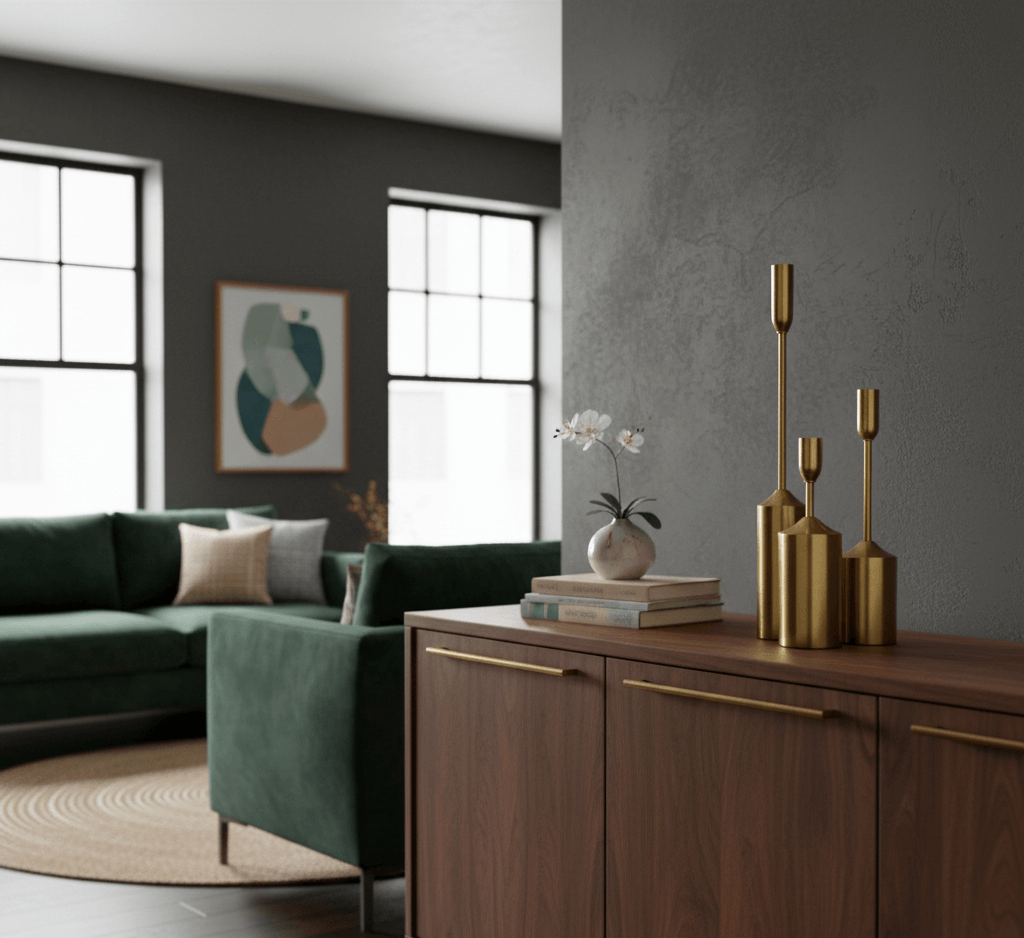 Castiçal de Metal Dourado – Roma