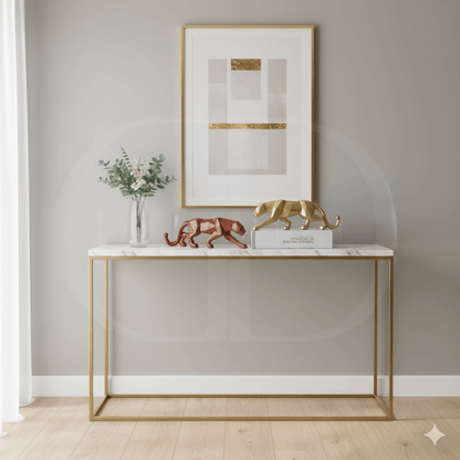 Escultura de Pantera Geométrica em Resina