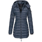 Casaco Feminino de Inverno com Capuz e Zíper - Acolhedor, Elegante e Leve - (Promoção de Inverno 2026)