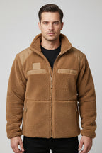 Jaqueta Masculina Tática com Forro Fleece Térmico para Inverno