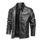 Jaqueta Masculina de Couro Slim