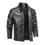 Jaqueta Masculina de Couro Slim