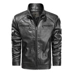 Jaqueta Masculina de Couro Slim