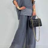 Conjunto Elegante Seda Georgina