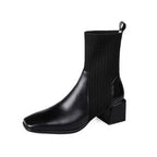 Bota de Couro Salto Bloco Euphoric