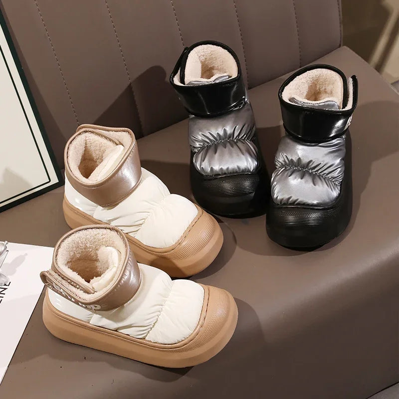 Bota Feminina Para Inverno Impermeável Cano Curto com Forro de Algodão (Promoção de Inverno 2026)