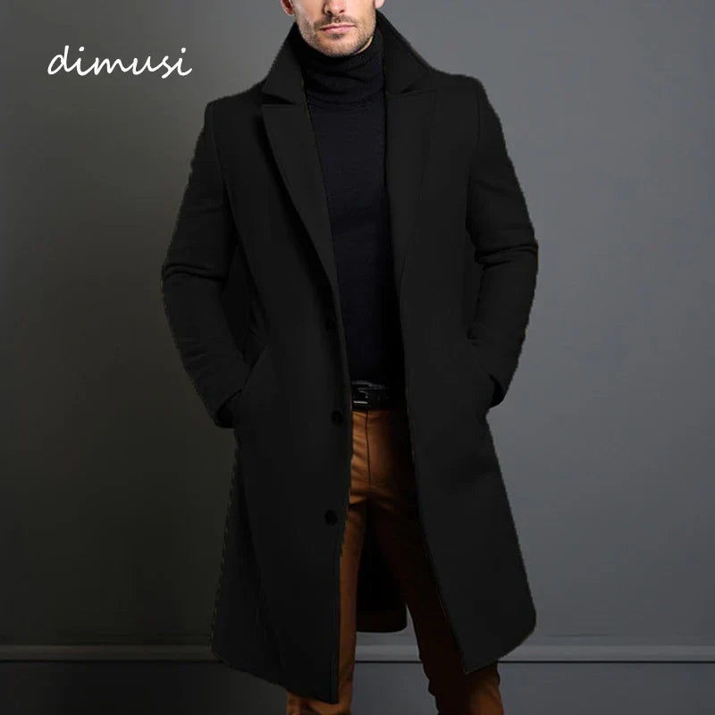 Jaqueta Longa Masculina de Inverno Lã Premium - (Promoção de Inverno 2026)