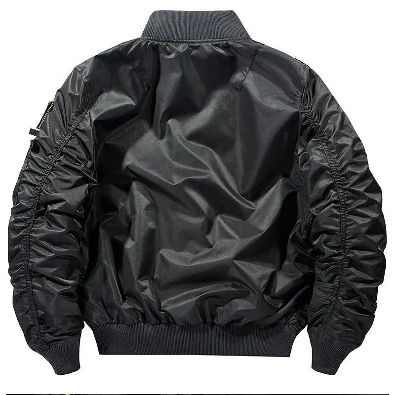 Jaqueta Masculina Bomber Estilo Retrô Oversized Design Curto – (Promoção de Inverno 2026)