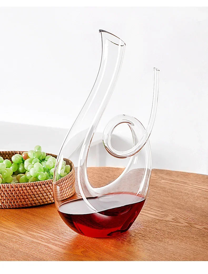 Decanter De Vinho Swan – Design Espiral Criativo Dermuth Decorações