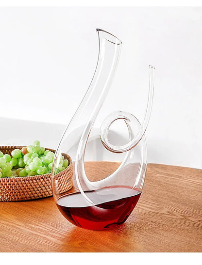 Decanter De Vinho Swan – Design Espiral Criativo Dermuth Decorações