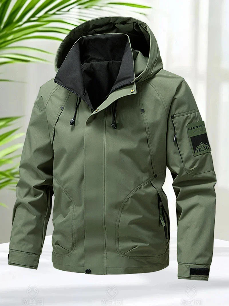 Jaqueta Masculina Impermeável Softshell com Capuz - (Promoção de Inverno 2026)