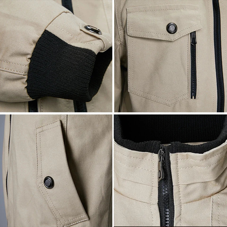 Jaqueta Masculina Casual Estilo Militar e Motociclístico - (Promoção de Inverno 2026)