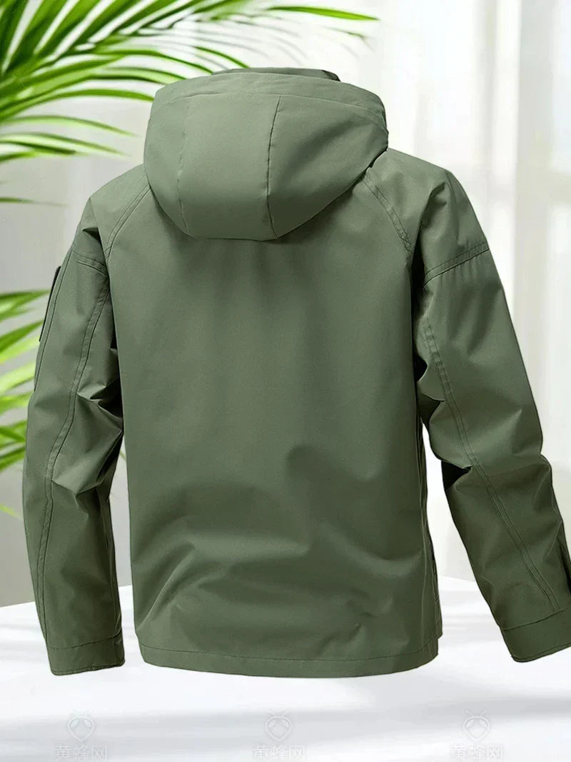 Jaqueta Masculina Impermeável Softshell com Capuz - (Promoção de Inverno 2026)