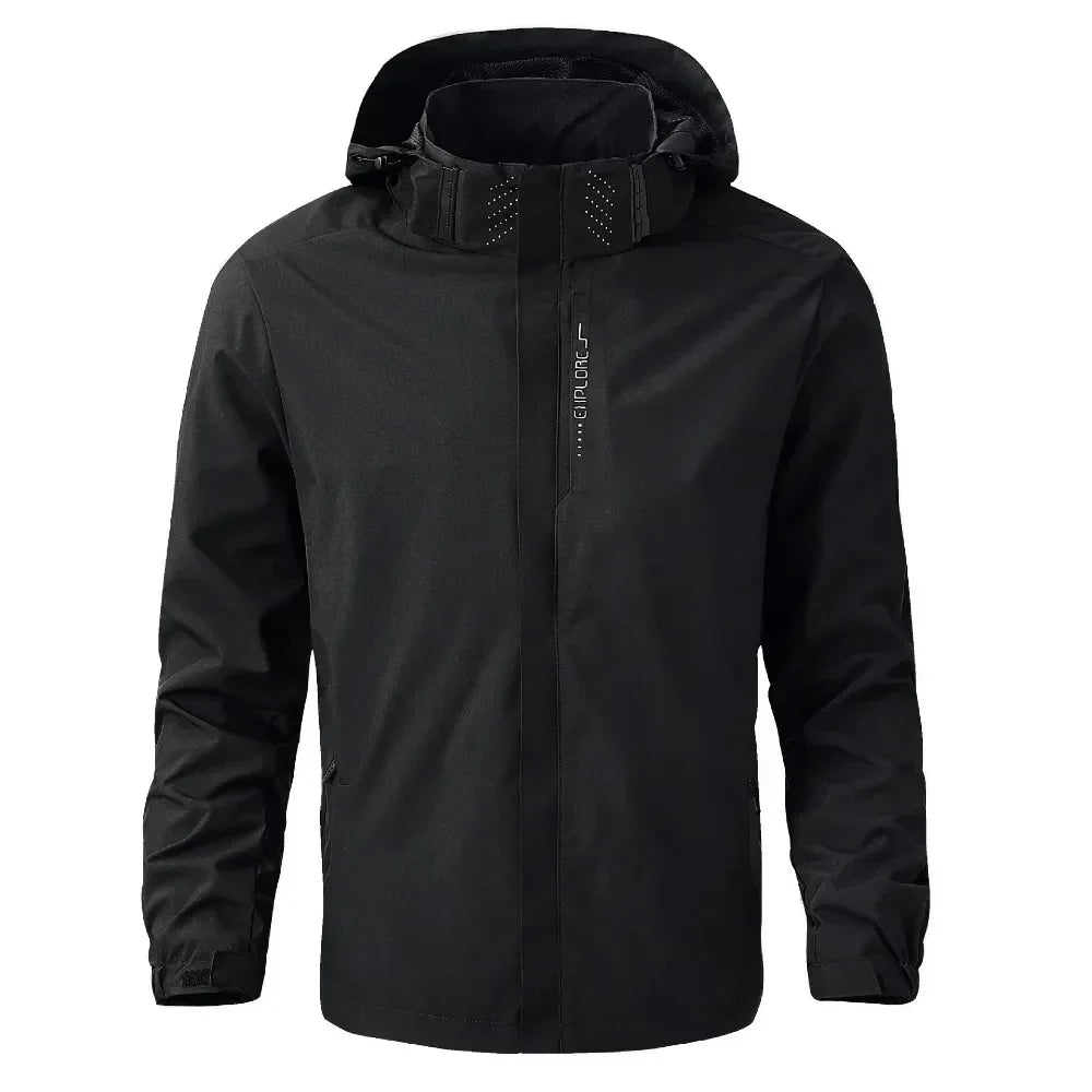 Jaqueta Masculina Impermeável Leve com Capuz para Trilhas e Escaladas - (Promoção de Inverno 2026)