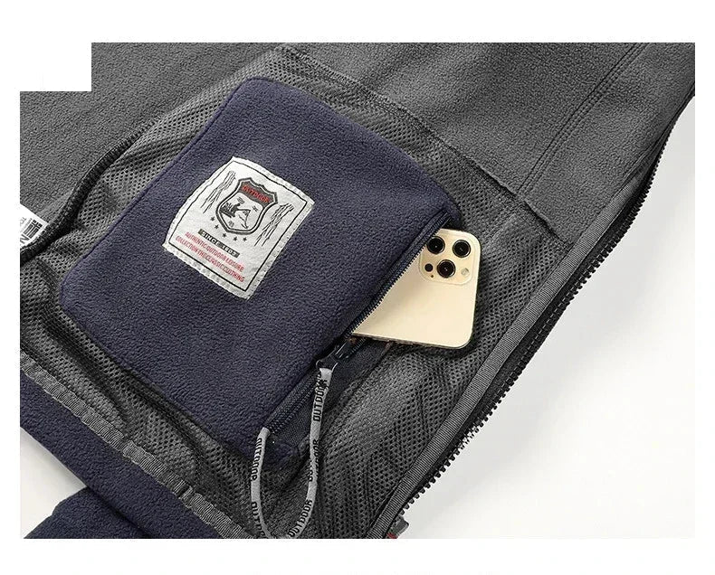 Jaqueta Masculina Polar Para Inverno com Bolsos - (Promoção de Inverno 2026)