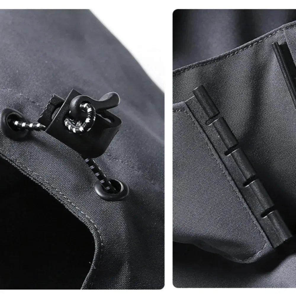Jaqueta Masculina Impermeável Leve com Capuz para Trilhas e Escaladas - (Promoção de Inverno 2026)