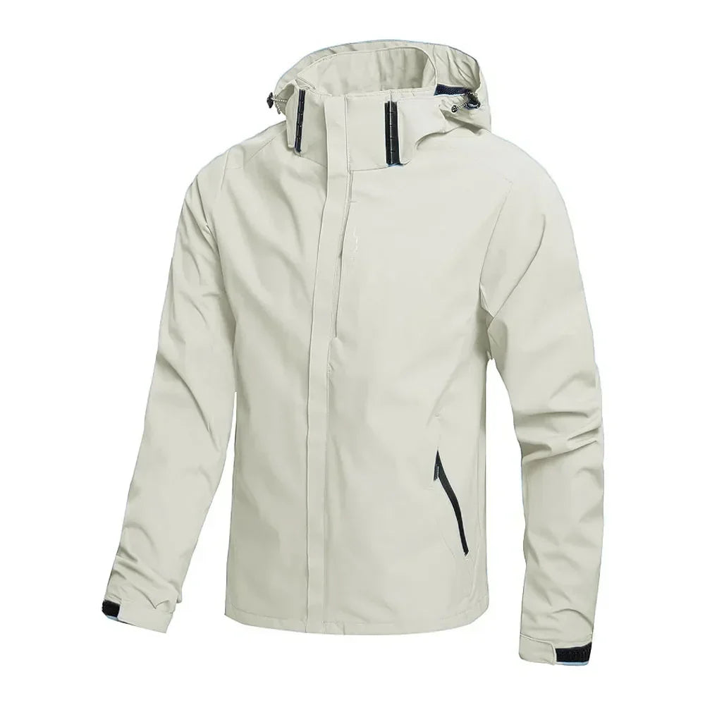 Jaqueta Masculina Impermeável Leve com Capuz para Trilhas e Escaladas - (Promoção de Inverno 2026)