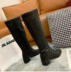 Bota de Couro Clássica Cano Alto Ladies